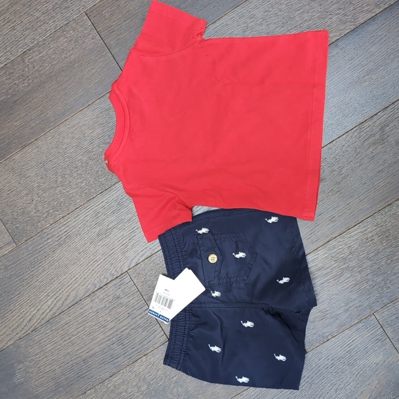 Ralph Lauren 12 month bathing suit and t-shirt - Picture 3 of 3